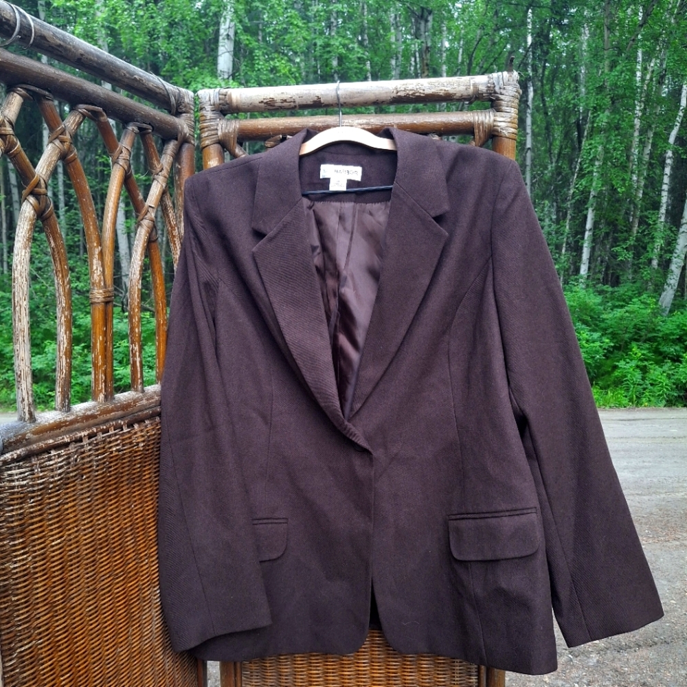 Brown & Pink Blazer Jacket